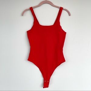 🛍 2 FOR $20! 🛍 Red Cotton / Spandex Bodysuit by Garage